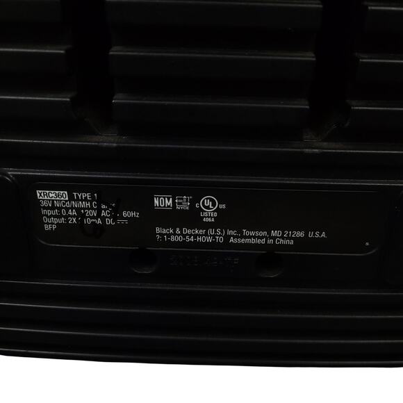 Black & Decker 36V Battery Charger XRC360 OEM Tested & Functional BATT NOT INCL - Picture 7 of 9